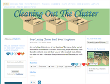 Tablet Screenshot of cleaningouttheclutter.com